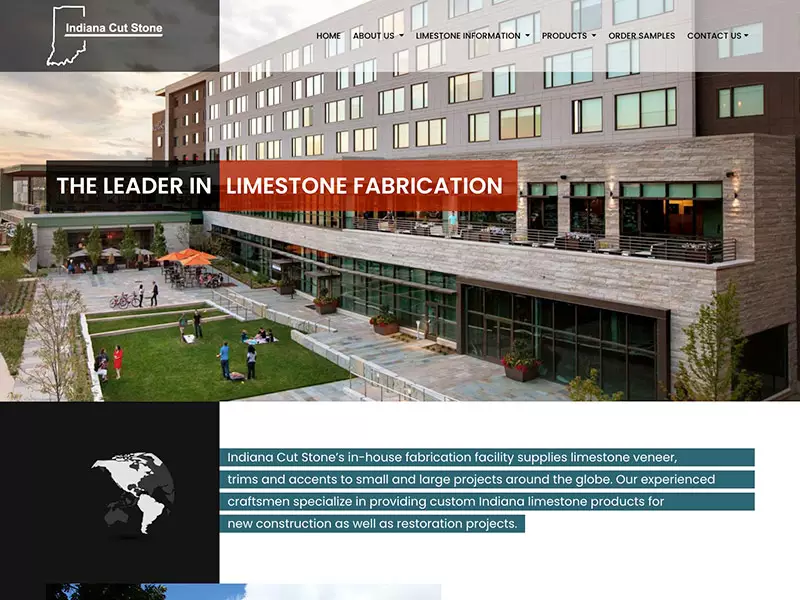 Indiana Cut Stone website and catalog