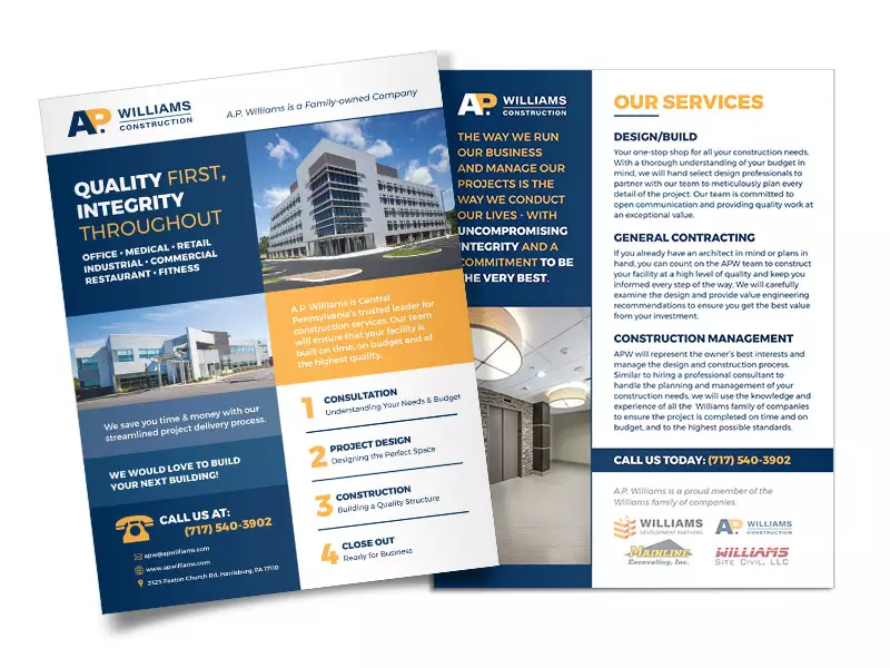 bi-fold brochure design