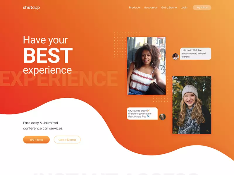 Website Design for App